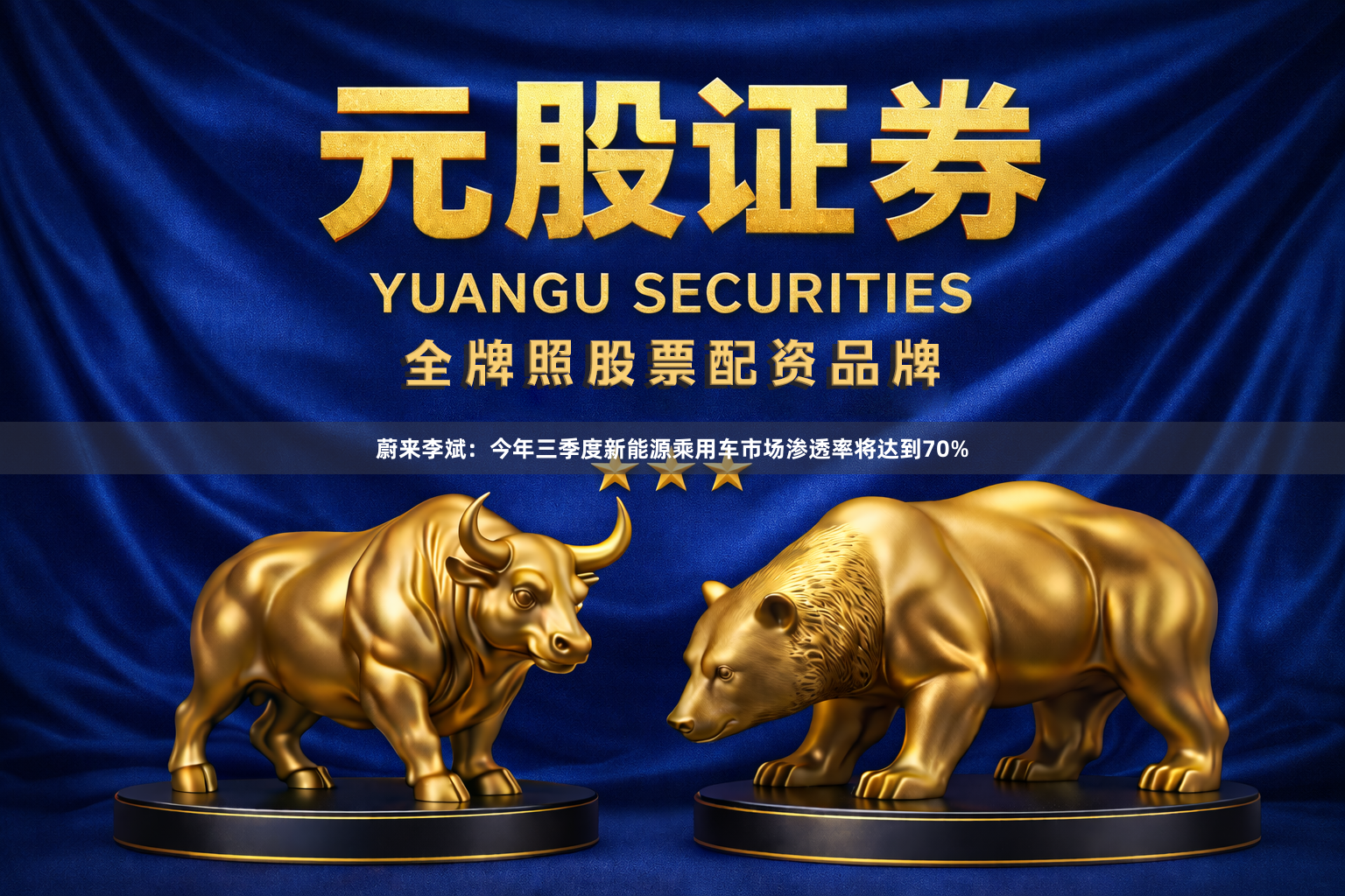 蔚来李斌:今年三季度新能源乘用车市场渗透率将达到70%