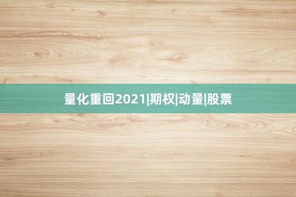 量化重回2021|期权|动量|股票